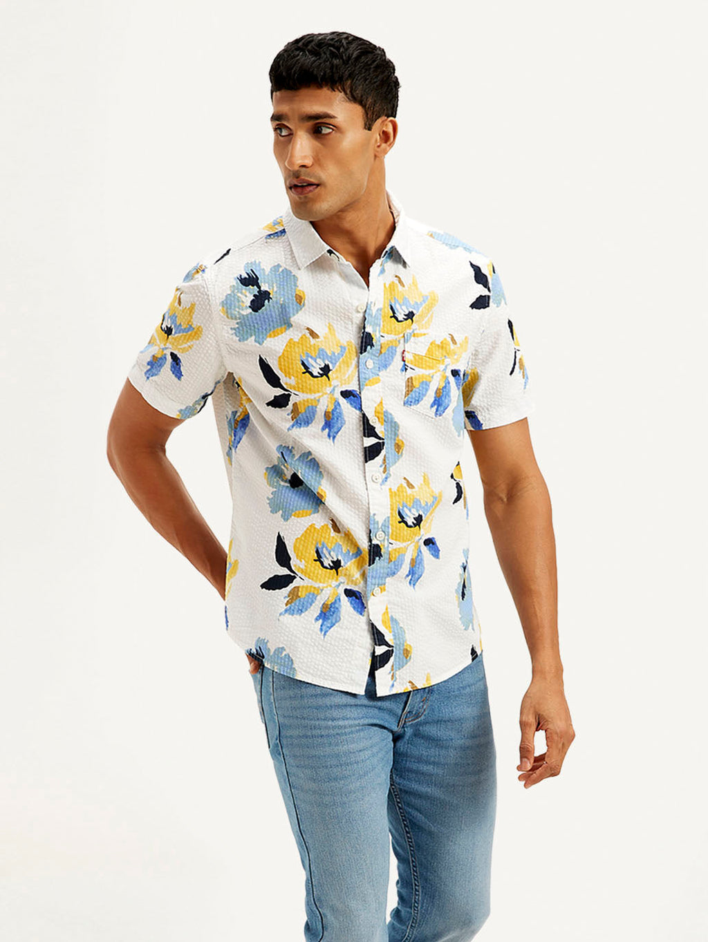 Men's Floral Slim Fit Shirt
