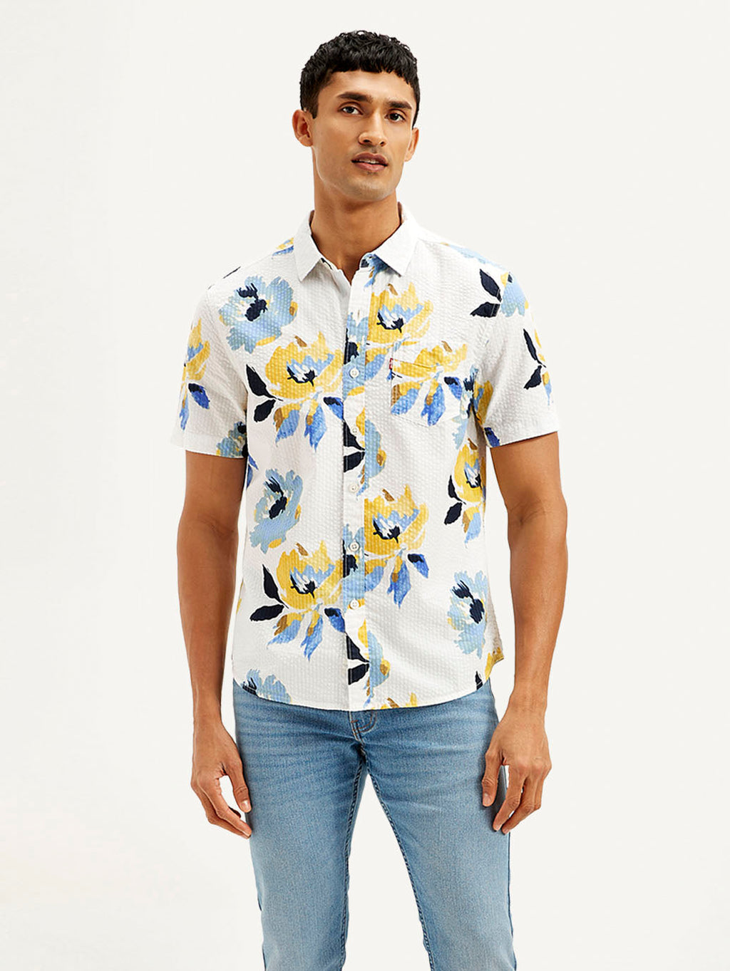 Men's Floral Slim Fit Shirt
