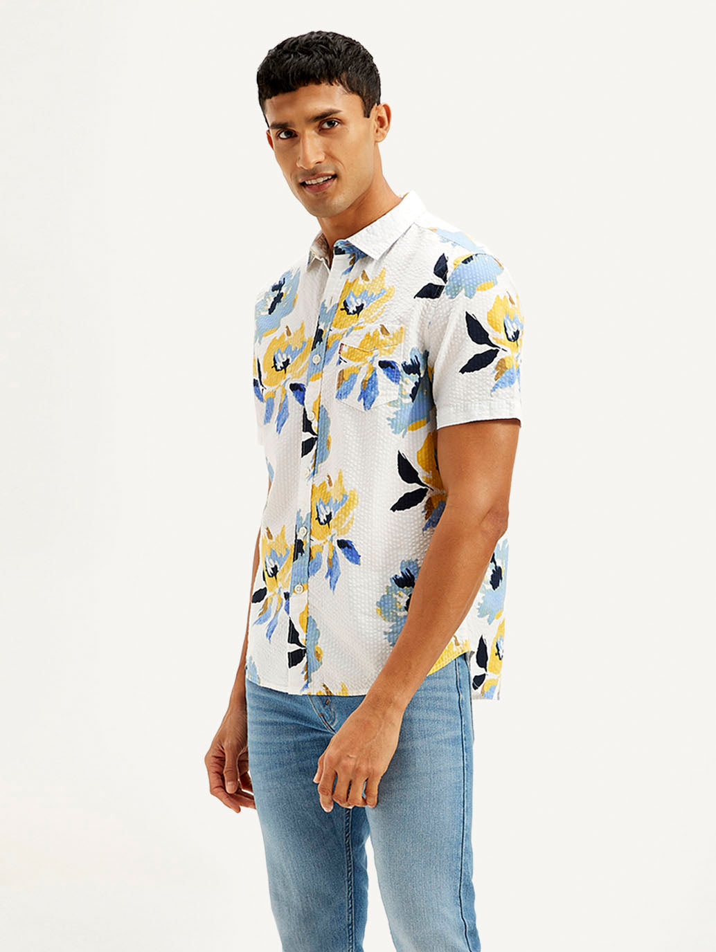 Men's Floral Slim Fit Shirt