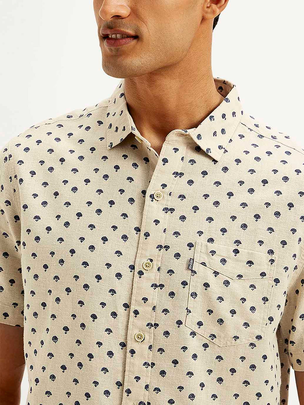 Men's Floral Slim Fit Shirt