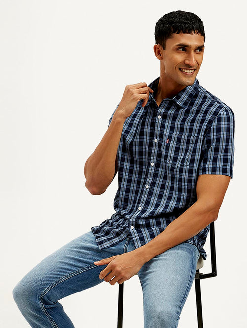 Men's Checkered Slim Fit Shirt