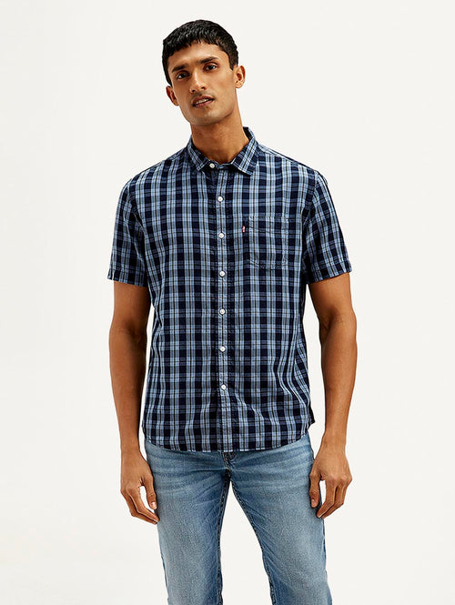 Men's Checkered Slim Fit Shirt