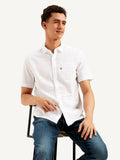 Men's Solid Slim Fit Oxford Shirt