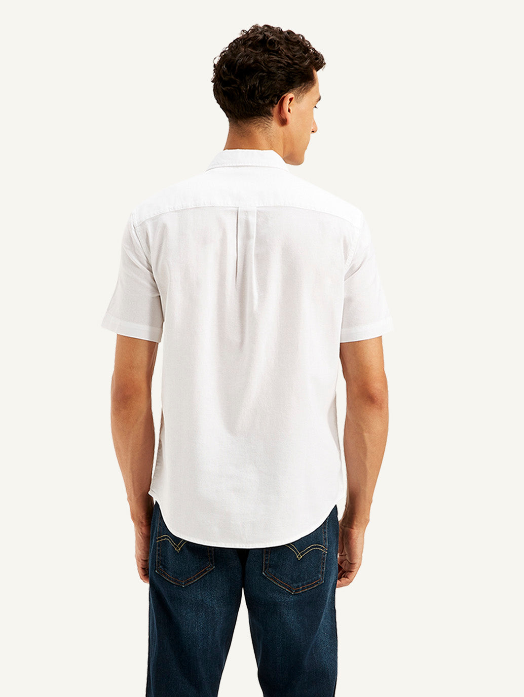 Men's Solid Slim Fit Oxford Shirt