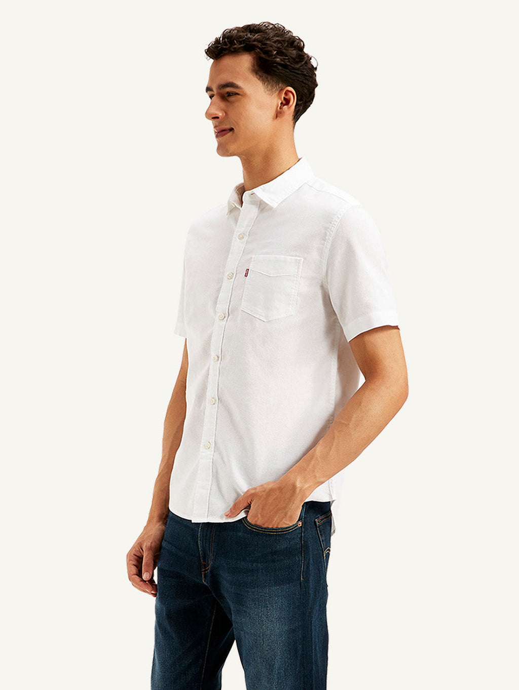 Men's Solid Slim Fit Oxford Shirt