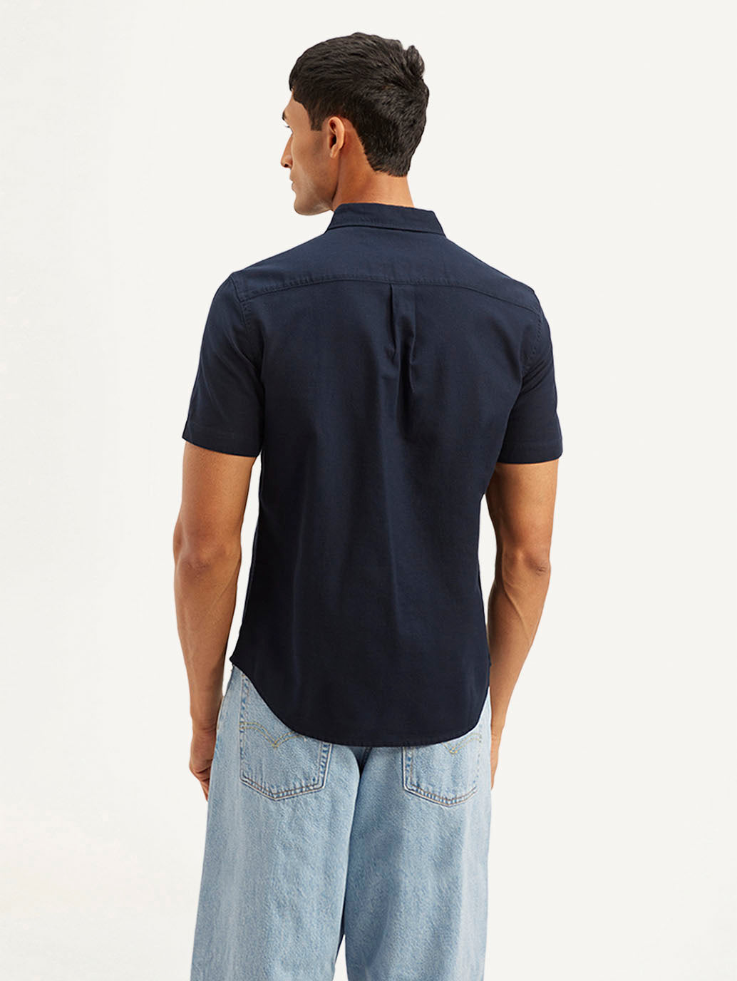 Men's Solid Slim Fit Oxford Shirt