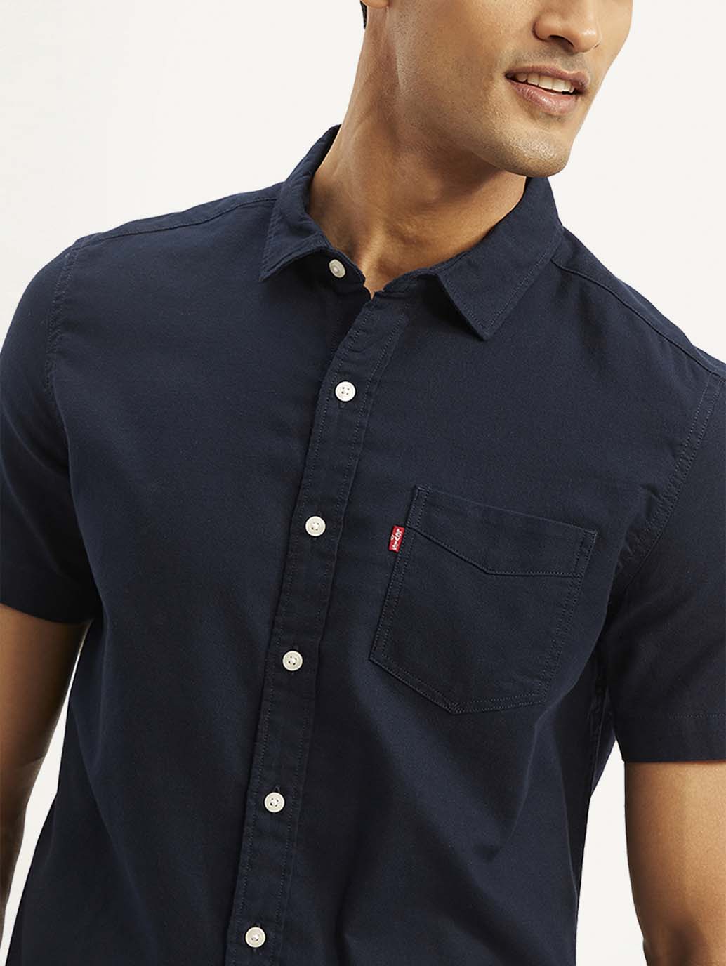 Men's Solid Slim Fit Oxford Shirt