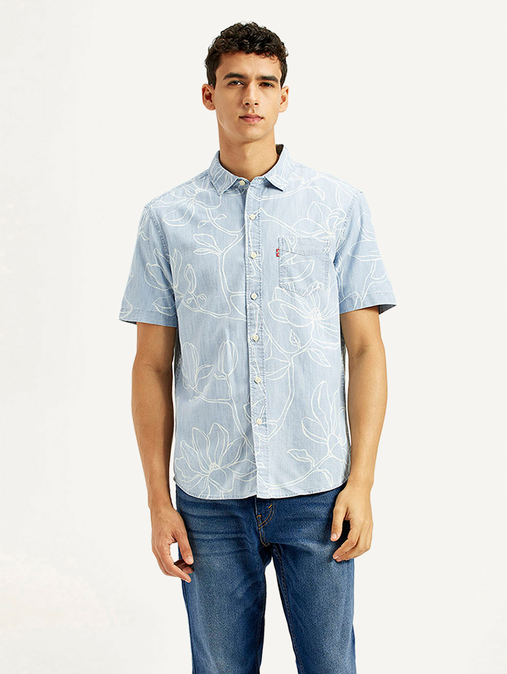 Men's Printed Slim Fit Shirt