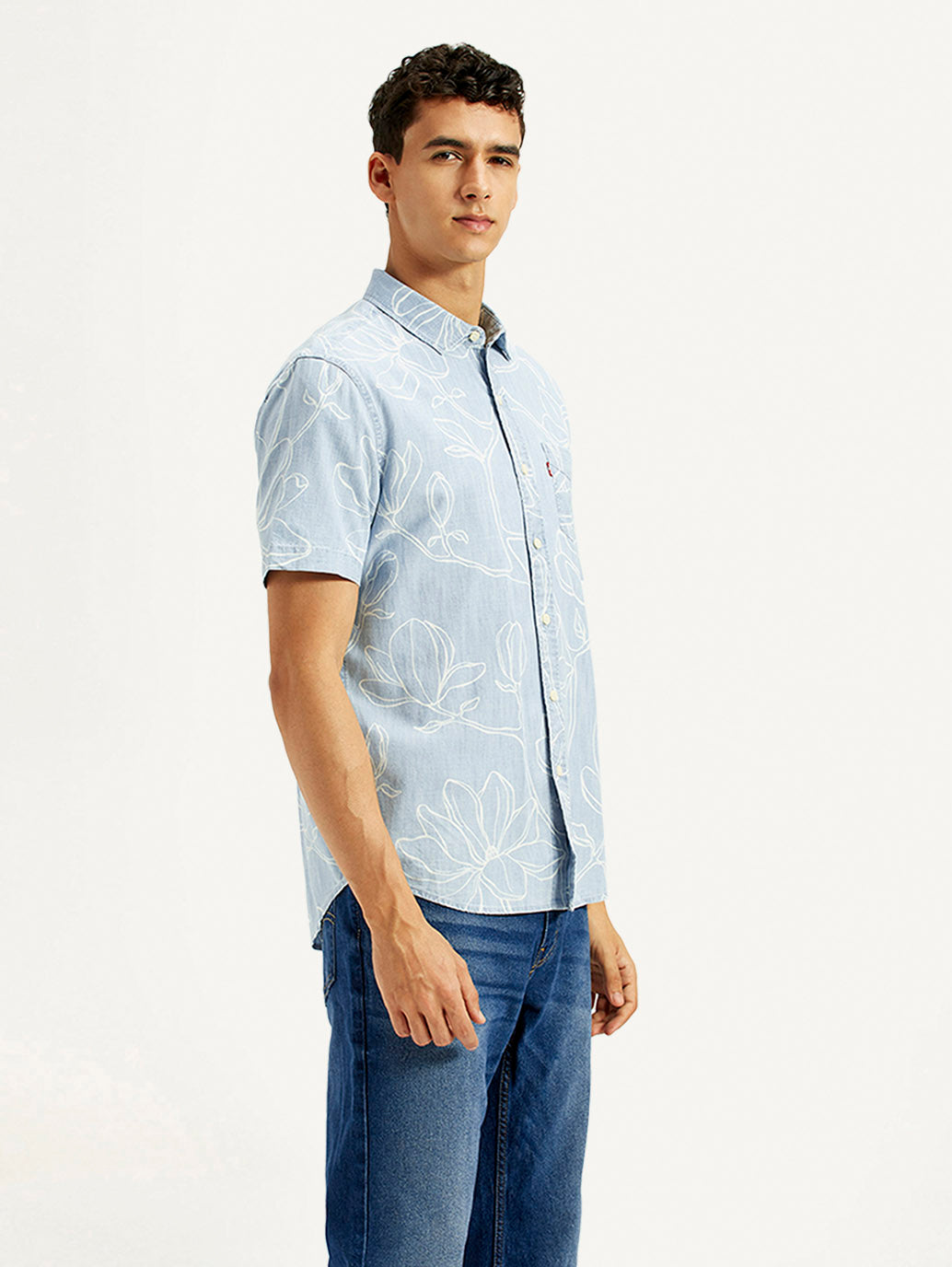 Men's Printed Slim Fit Shirt