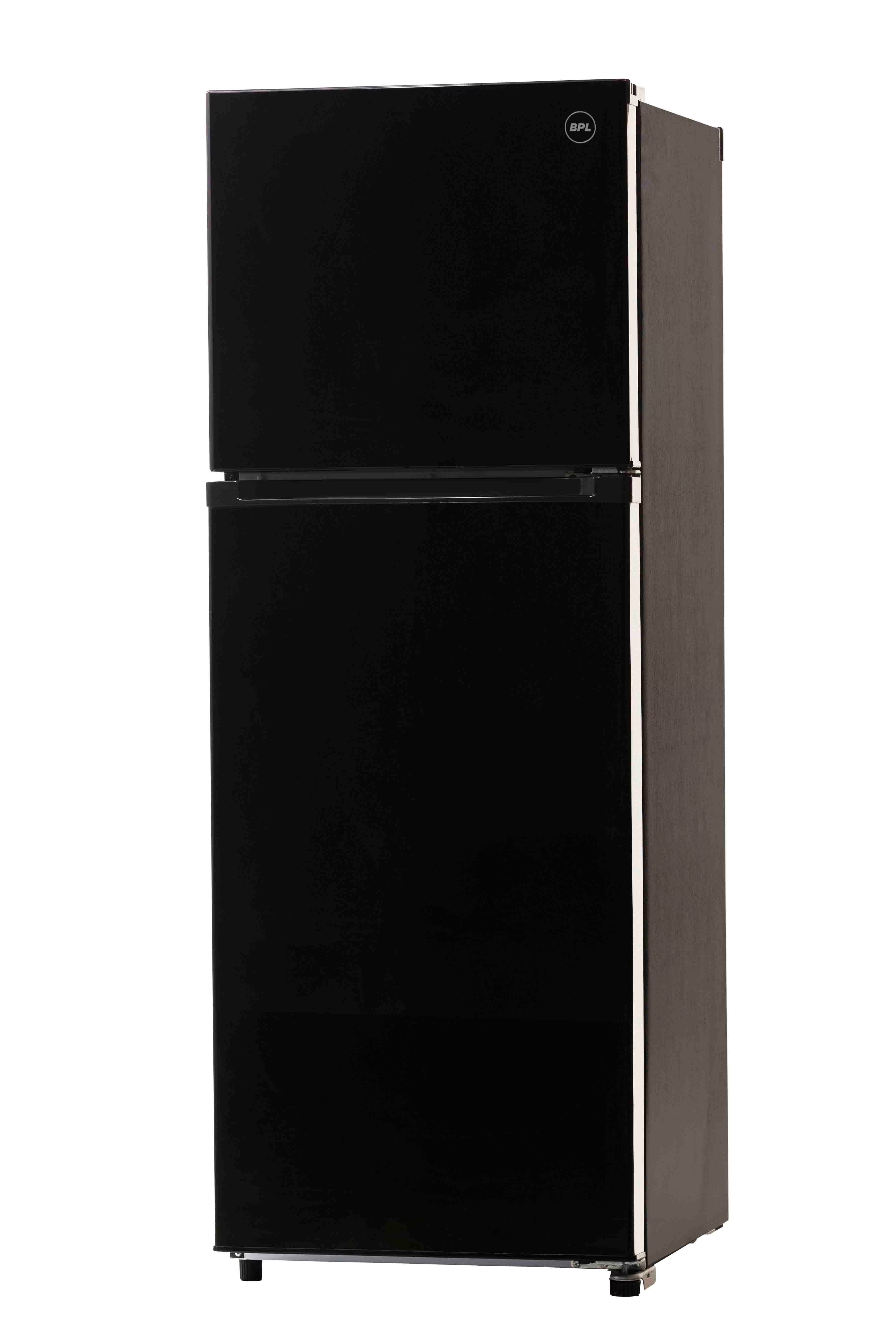 BPL 235L/260 Litre 3 Star Frost Free Double Door Convertible Refrigerator, Uniglass Black, BRF-G280RCPUKZ