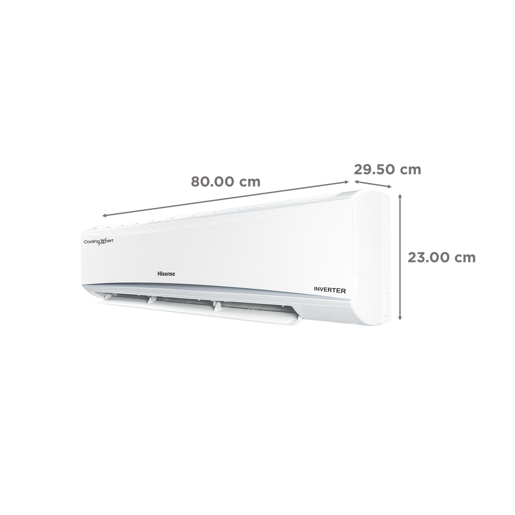 Hisense Cooling Expert 5 in 1 Convertible 1 Ton 3 Star Inverter Split AC with Auto Cleanser (Copper Condenser, ATC353HIB)