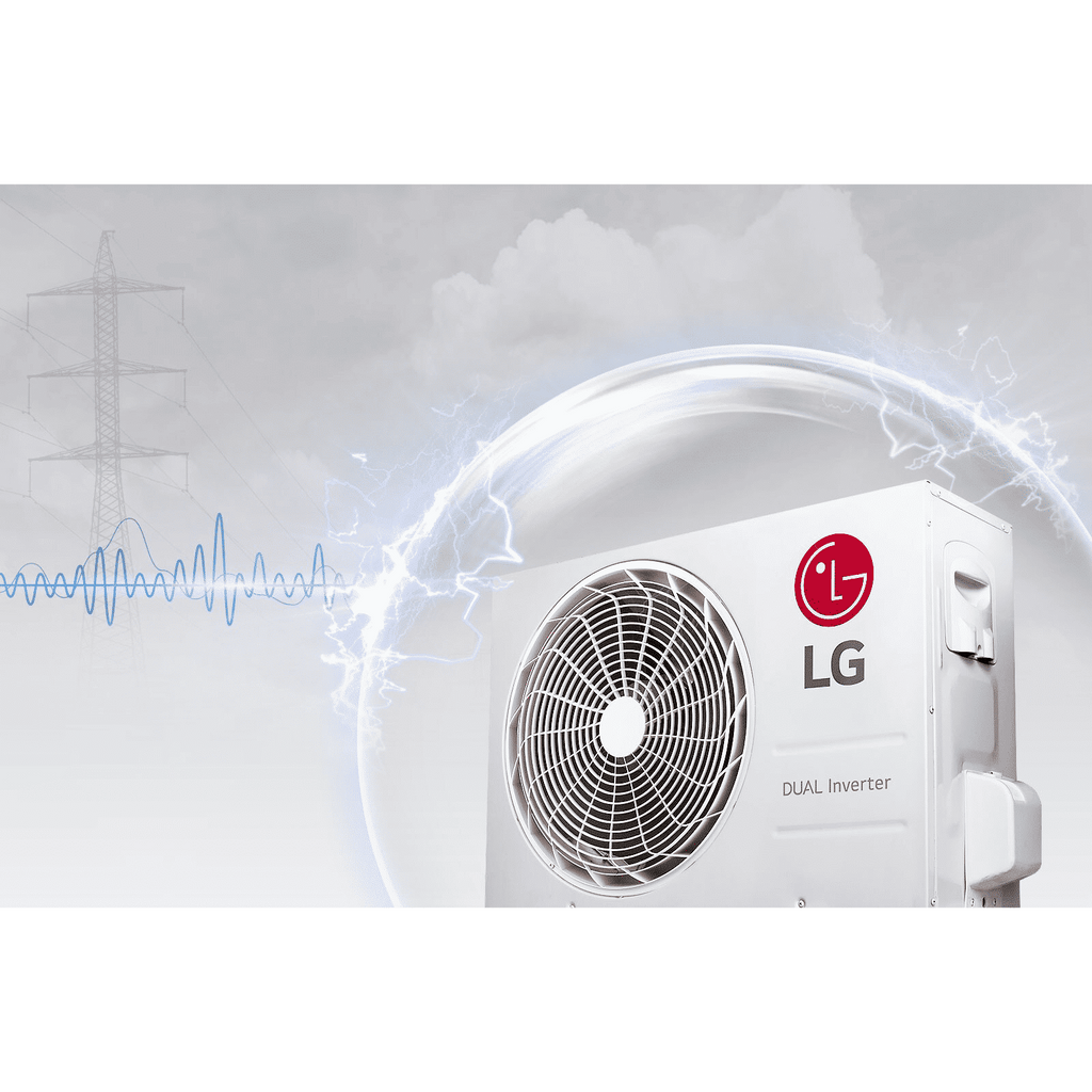 LG 6 in 1 Convertible 1.5 Ton 3 Star AI Dual Inverter Split AC with Auto Cleanser (Copper Condenser, RS-Q18ANXE)