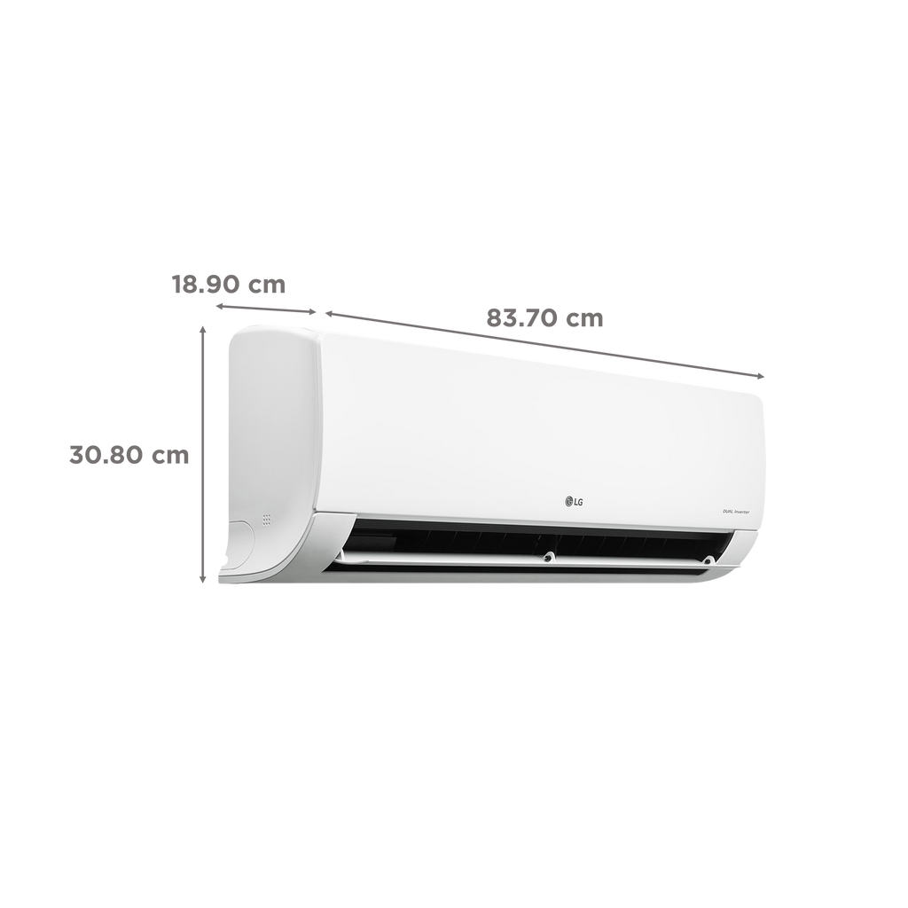 LG 6 in 1 Convertible 1.5 Ton 3 Star AI Dual Inverter Split AC with Auto Cleanser (Copper Condenser, RS-Q18ANXE)