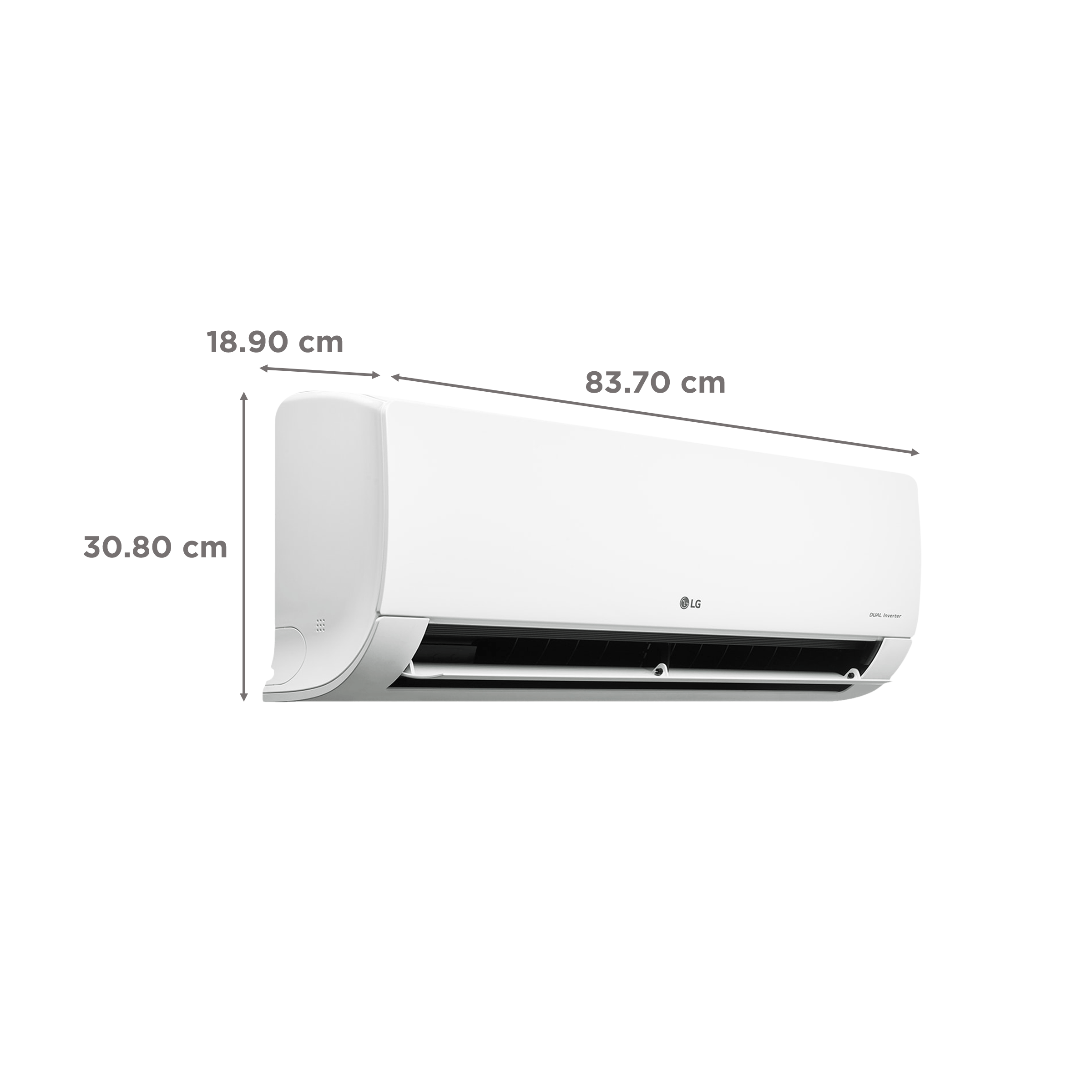 LG 6 in 1 Convertible 1.5 Ton 3 Star AI Dual Inverter Split AC with Auto Cleanser (Copper Condenser, RS-Q18ANXE)
