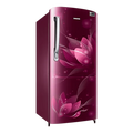 Samsung 183 L, 3 Star, Digital Inverter, Direct-Cool Single Door Refrigerator (RR20C1723R8/HL, Blooming Saffron Red)