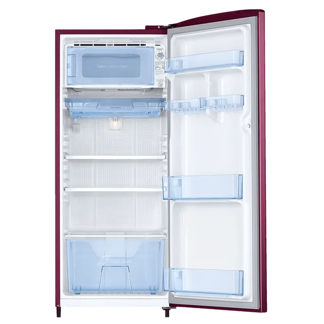Samsung 183 L, 3 Star, Digital Inverter, Direct-Cool Single Door Refrigerator (RR20C1723R8/HL, Blooming Saffron Red)