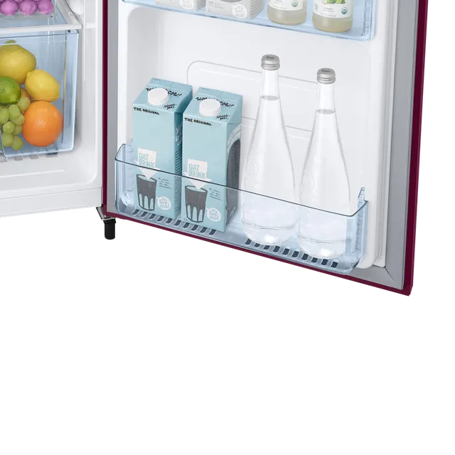 Samsung 183 L, 3 Star, Digital Inverter, Direct-Cool Single Door Refrigerator (RR20C1723R8/HL, Blooming Saffron Red)