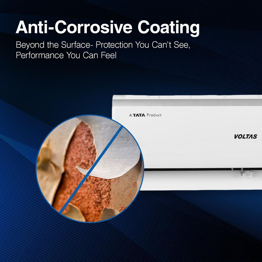 VOLTAS 163V Vectra Pearl 4 in 1 Convertible 1.3 Ton 3 Star Inverter Split AC with Anti Dust Filter ( Copper Condenser, 4503543)