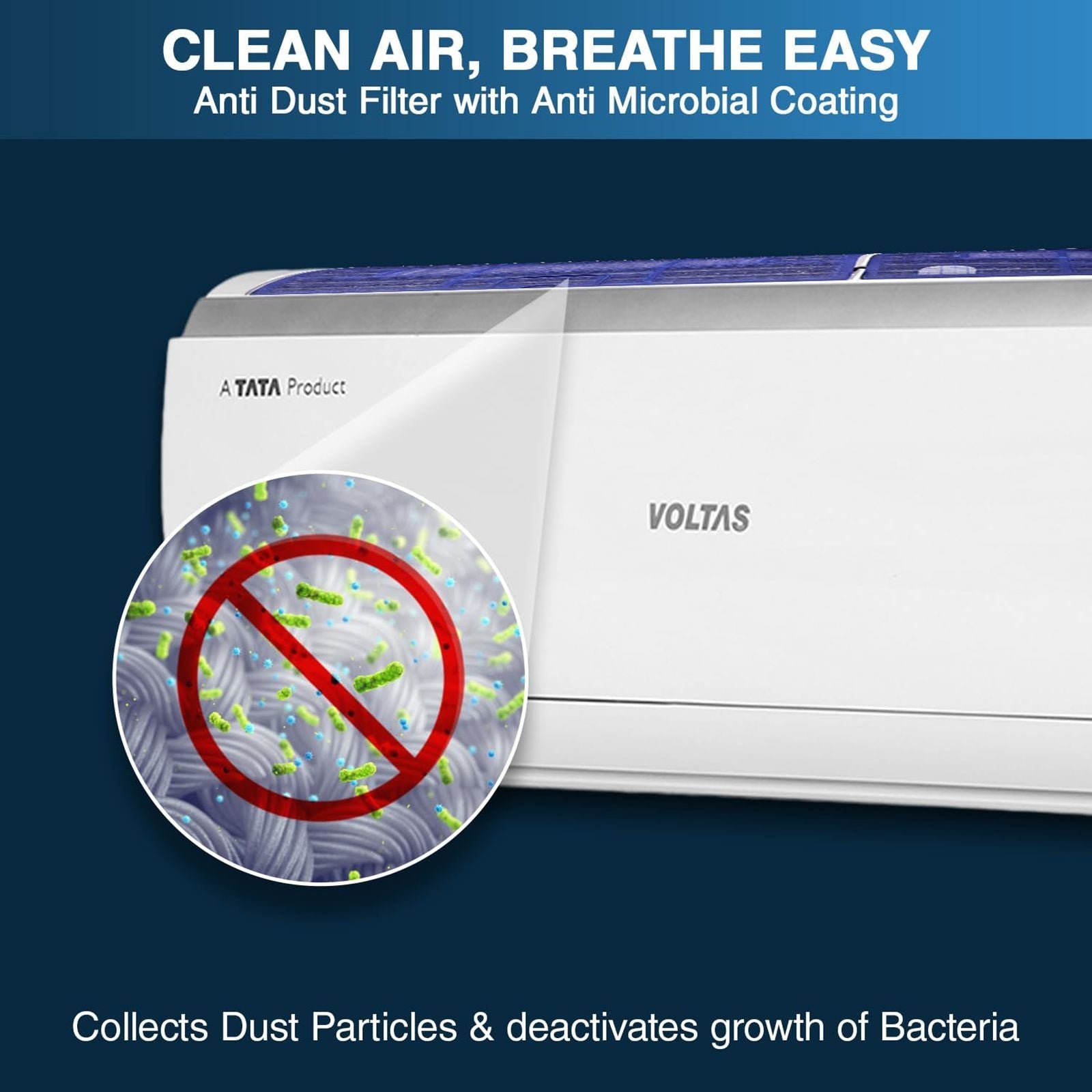 VOLTAS 163V Vectra Pearl 4 in 1 Convertible 1.3 Ton 3 Star Inverter Split AC with Anti Dust Filter ( Copper Condenser, 4503543)