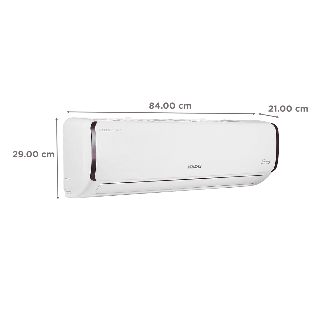 VOLTAS 163V Vectra Pearl 4 in 1 Convertible 1.3 Ton 3 Star Inverter Split AC with Anti Dust Filter ( Copper Condenser, 4503543)