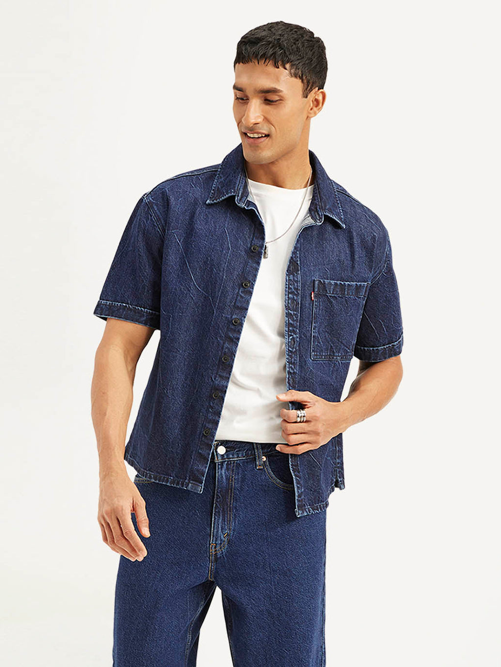Men's Solid Relaxed Fit Shirt