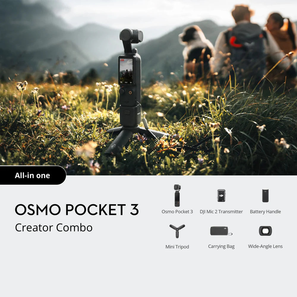 dji OSMO Osmo Pocket 3 Creator Combo Sports and Action Camera  (Black, 64 MP)