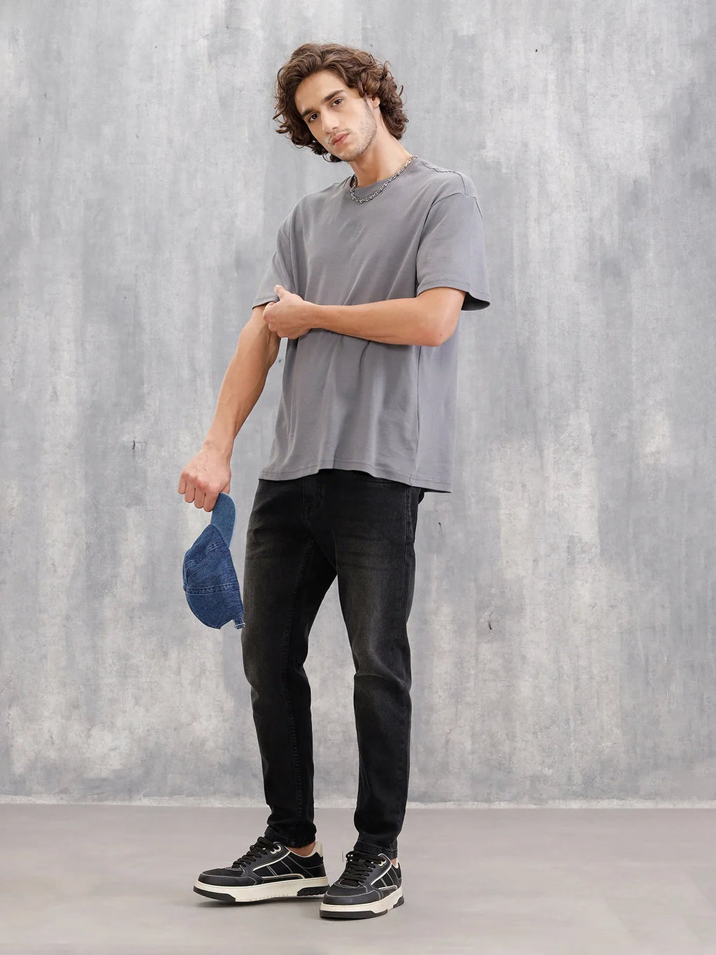 Skinny Crop Vintage Wash Jeans | Black