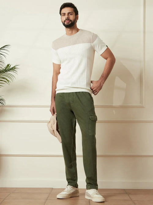Acid Washed Jogger | Olive
