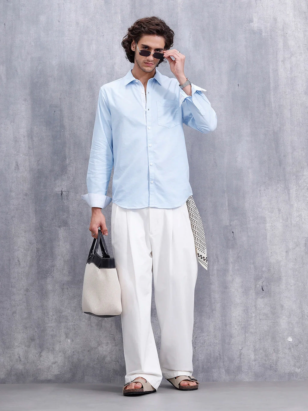 Premium Oxford Slim Fit Shirt | Blue
