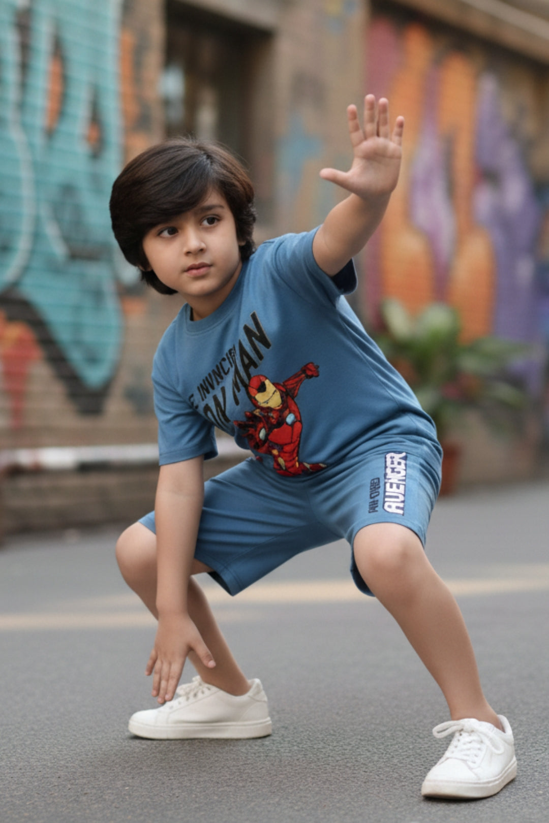 Iron-Man Shorts Set