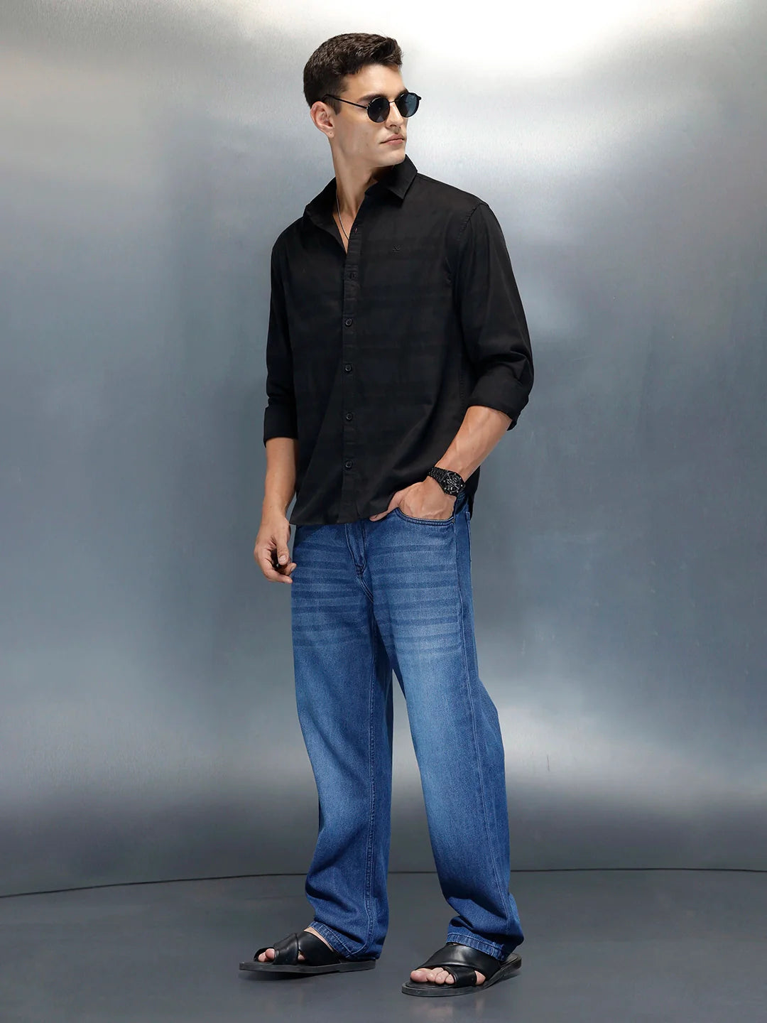 Men's Casual Comfort Fit Shirt | Black