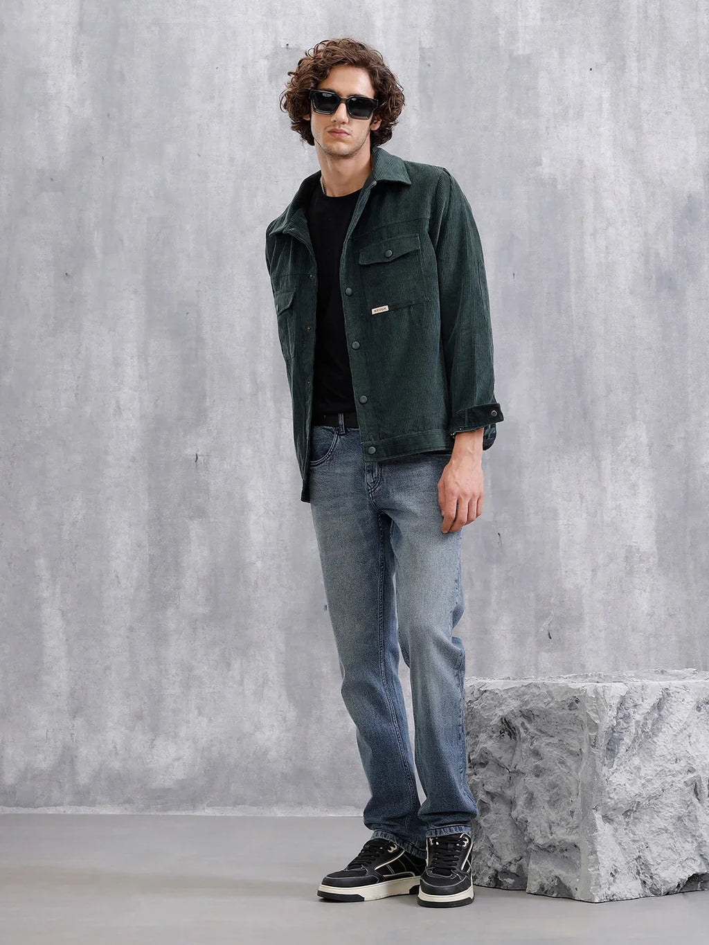 Heavy Fade Straight Fit Jeans | Blue