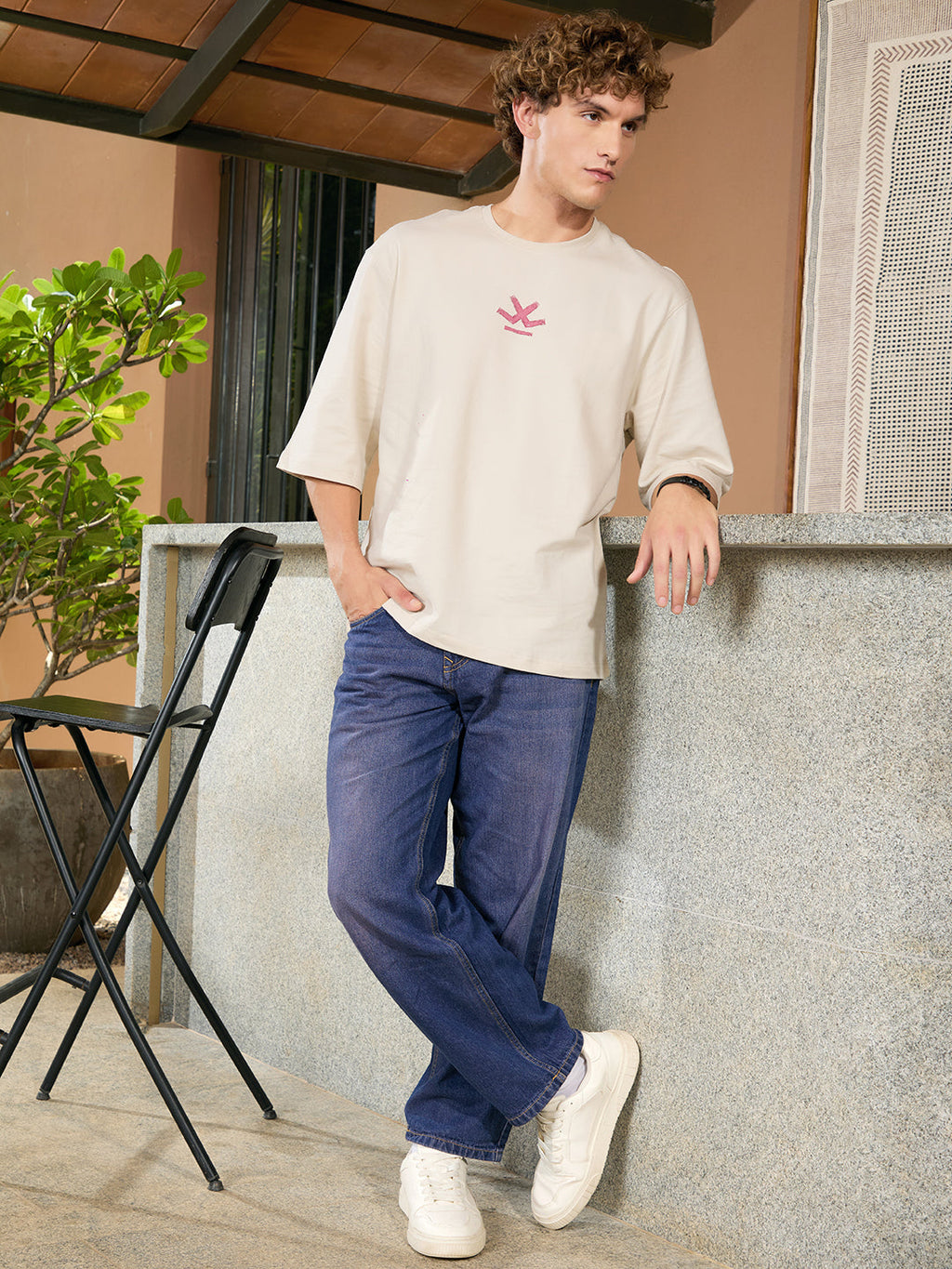 Heavy Fade Loose Fit Jeans | Blue