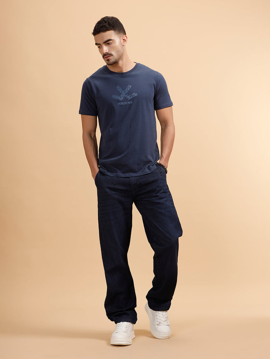 Light Fade Anti Fit Jeans | Dark Blue