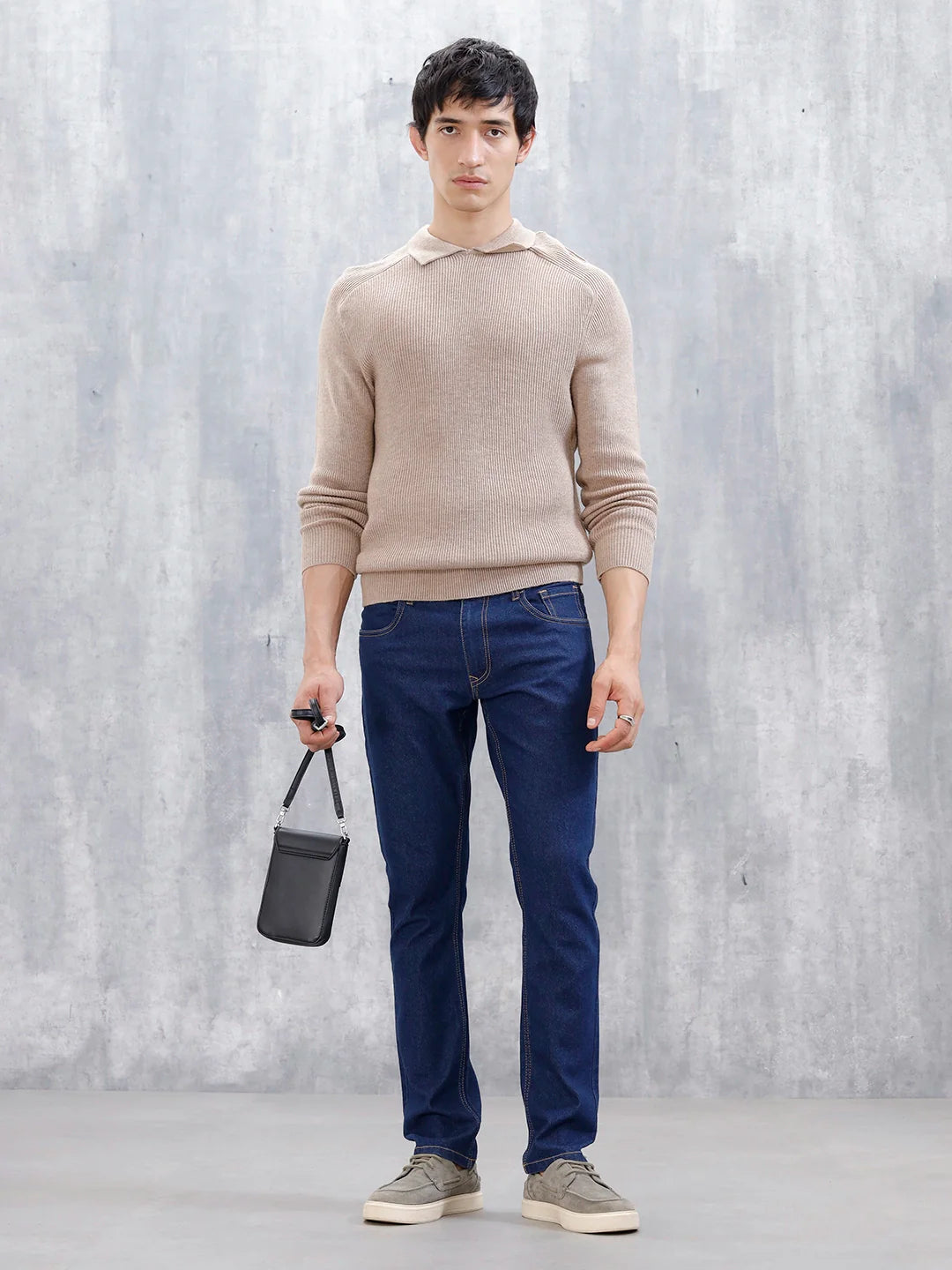 Men's Casual Slim Fit Jeans | Blue