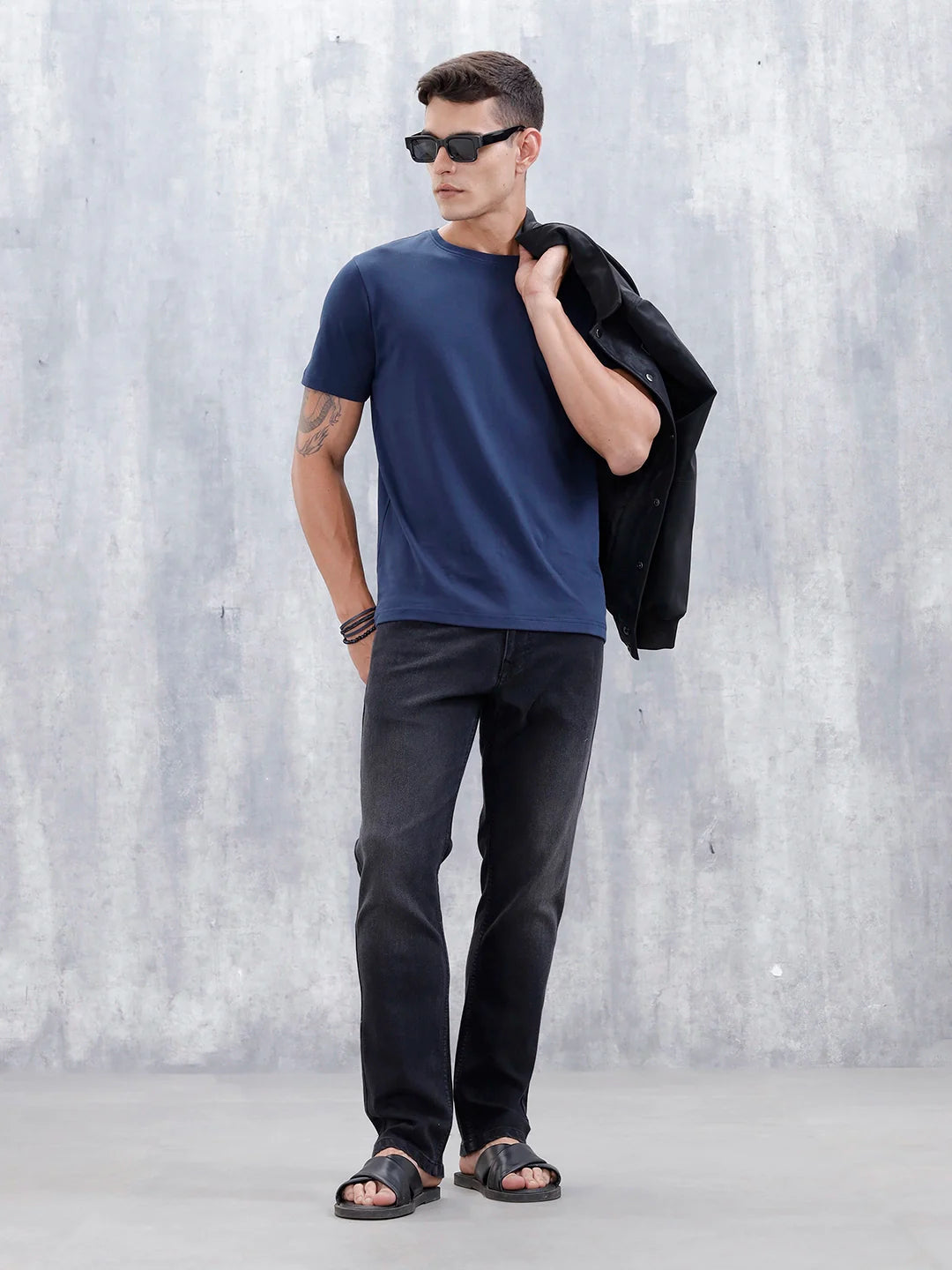 Men's Regualr Fit Mid Wash Jeans | Mid Grey