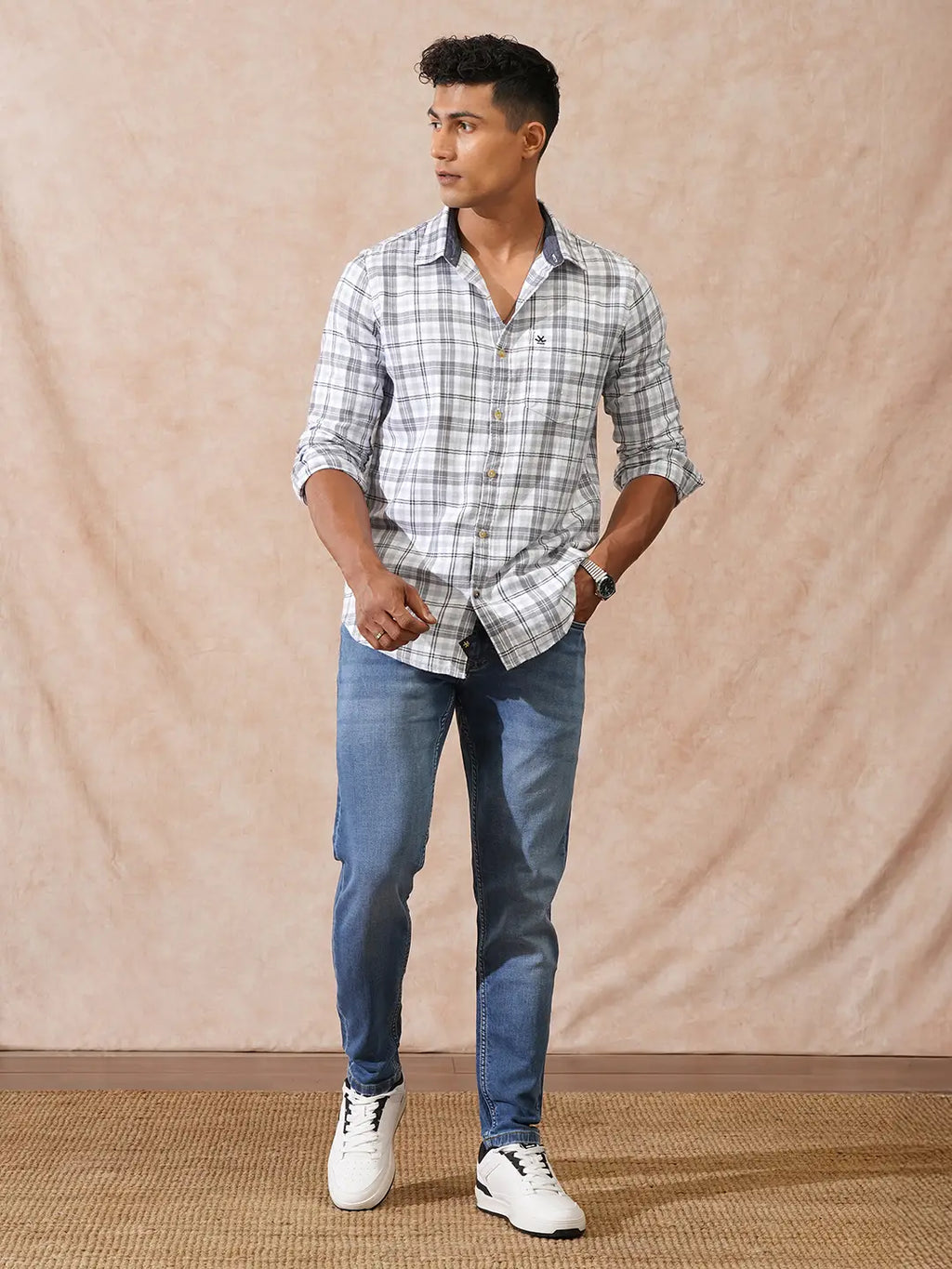 Heavy Fade Skinny Crop Jeans | Blue