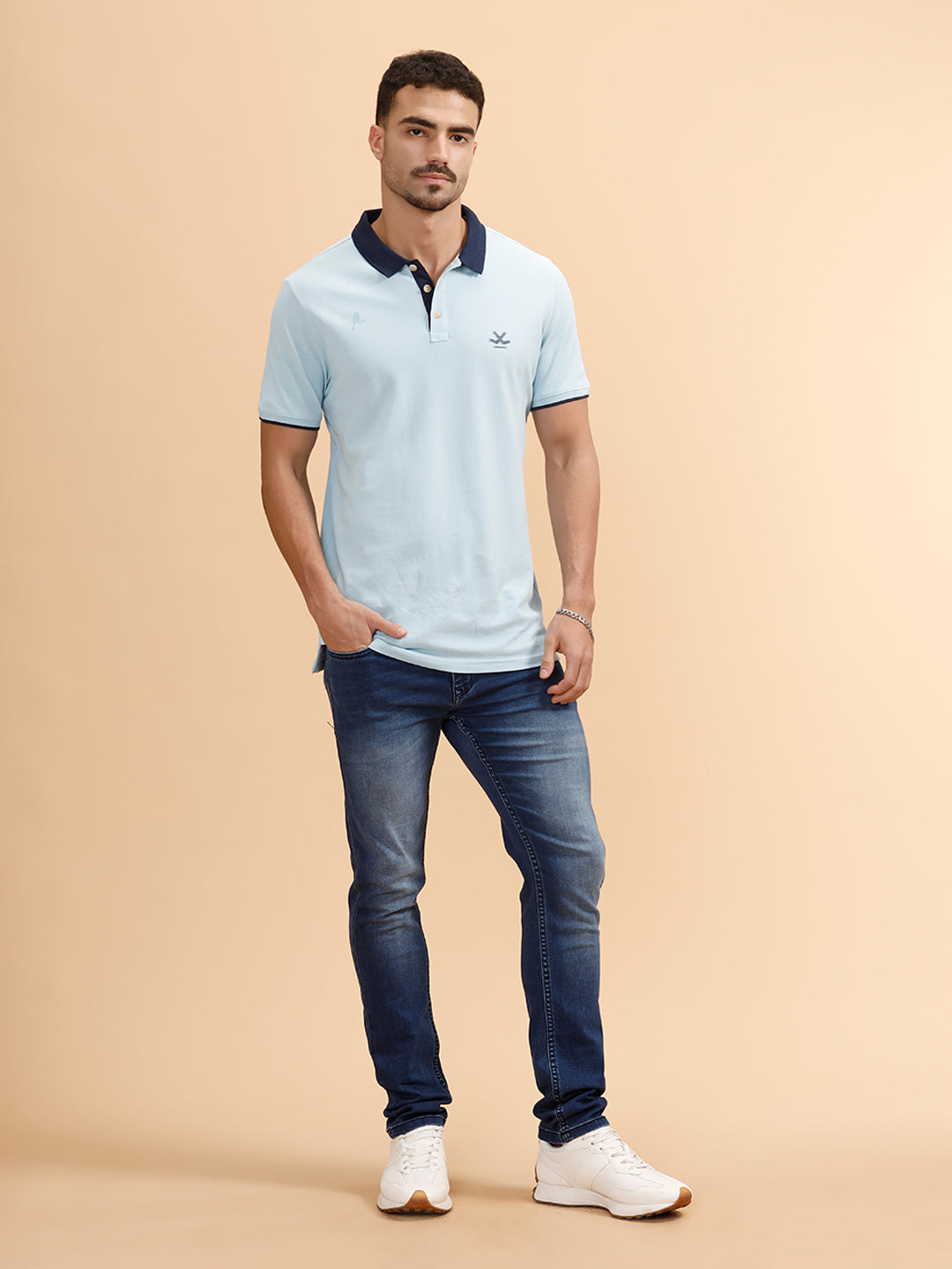 Solid Heavy Fade Jeans | Blue
