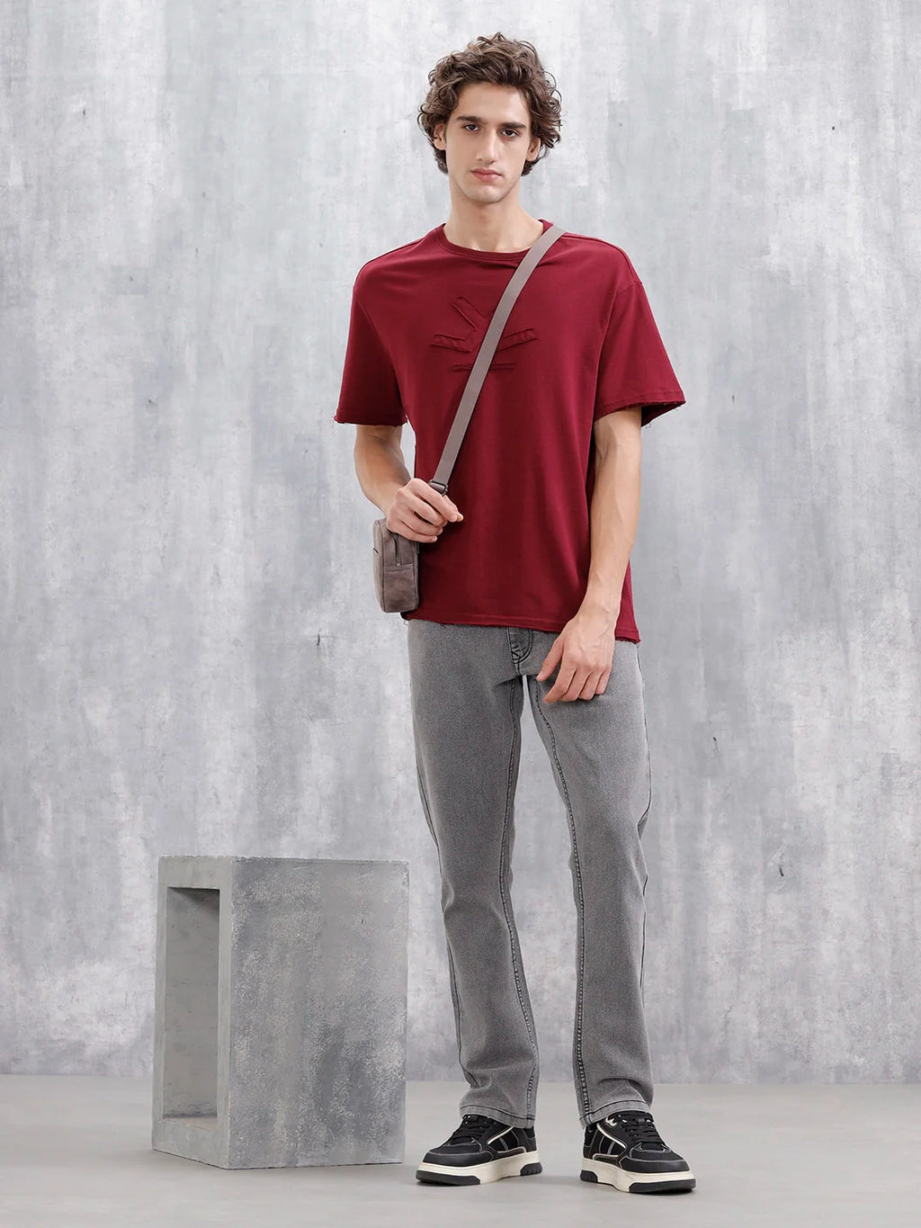 Men's Casual Straight Fit Jeans |  Grey