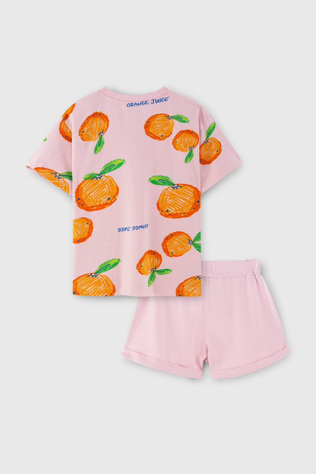 Oranges in Spring Shorts Set