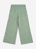 Utsa Kids Green Stripe Pattern Cotton-Blend Ethnic Pants - (8-14yrs)