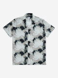 Y&F Kids Beige Botanical Design Resort-Fit Shirt