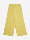 Utsa Kids Yellow Cotton-Blend Palazzos - (8-14yrs)