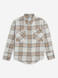 Y&F Kids Beige Flannel Checks Design Cotton Shirt