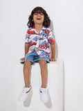 HOP Kids Multicolour Car Design Shirt