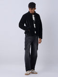 Y&F Kids Black Velvet Puffer Jacket
