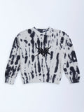 Y&F Kids Off-White Tie-Dye Patterned Cotton Sweater