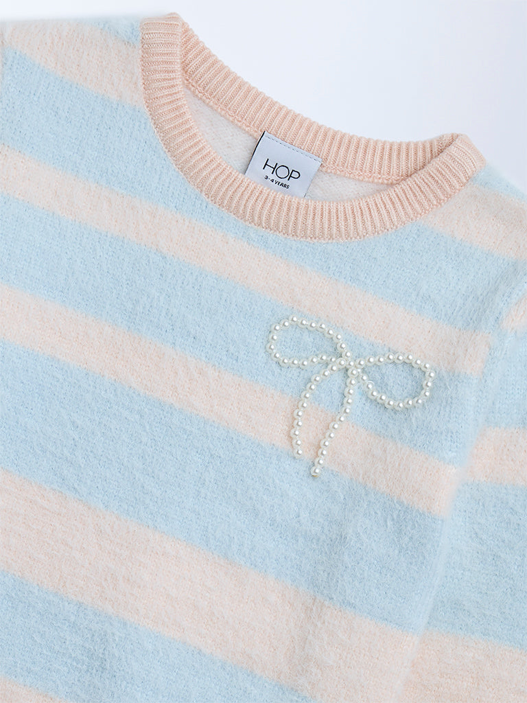 HOP Kids Blue Striped Sweater