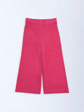 Utsa Kids Fuchsia Cotton-Blend Ethnic Pants - (2-8yrs)