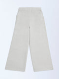 Utsa Kids Off-White Cotton-Blend Ethnic Pants - (8-14yrs)